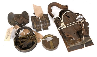Lot 146 - A Late 19th Century Solid Brass Lock, stamped...