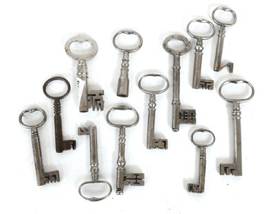 Lot 81 - Twelve Assorted Warden Keys, 18th century and...