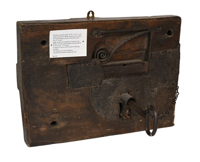 Lot 102 - A 17th Century Wooden-Cased Door Lock, with...