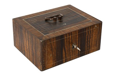 Lot 141 - A Metal Portable Cash Box with Alarm, painted...