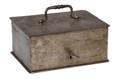 Lot 66 - An Early 19th Century Steel Cash Box, with...