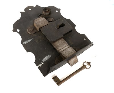 Lot 169 - A 17th Century English Draw Back Lock, shaped...