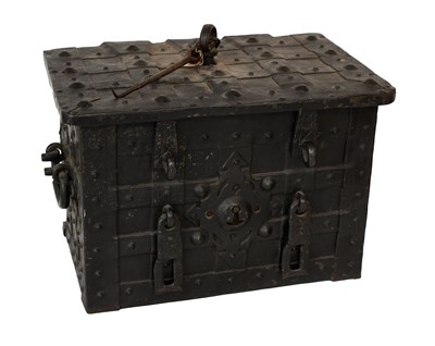 Lot 133 - A 17th Century German Chest of Armada Type,...