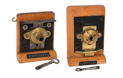 Lot 130 - A Cotterill Climax Brass Detector Lock, with...