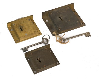 Lot 24 - Three 19th Century Chubb Cabinet Box Locks,...