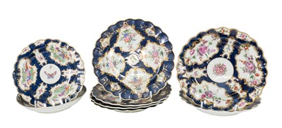 Lot 29 - Five Worcester Porcelain Plates and Dishes,...