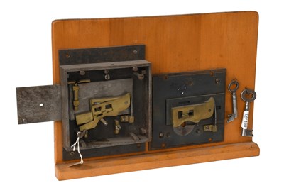 Lot 168 - A Display Lock, with two keys, one of the...