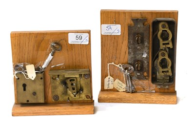 Lot 59 - An A.J Walker Unpickable Triumph Patent Brass...