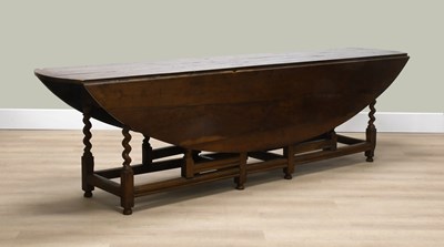 Lot 235 - A Rare Yewwood Wake Table, 19th century, the...