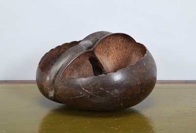 Lot 196 - Natural History: A Coco De Mer Nut Basket...