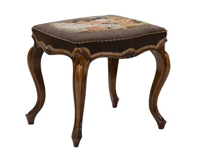 Lot 519 - A Victorian Walnut Serpentine-Shaped Dressing...