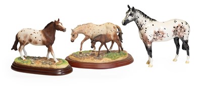 Lot 71 - Border Fine Arts Studio 'Appaloosa Mare & Foal'...