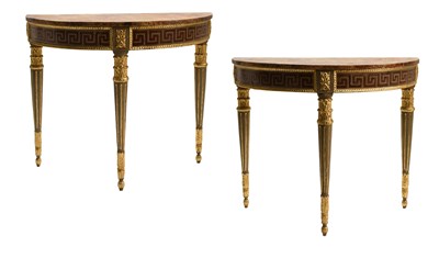 Lot 646 - A Pair of George III-Style Painted Pine and...