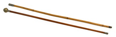 Lot 197 - An Early 20th Century Bamboo Swagger Stick to...