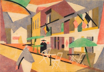 Lot 607 - Edith Lawrence (1890-1973) "France" Signed and...