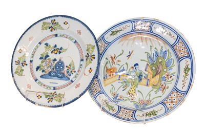 Lot 46 - An English Delft Dish, circa 1770, painted in...