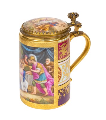 Lot 145 - A Gilt-Metal-Mounted Vienna Porcelain Tankard,...