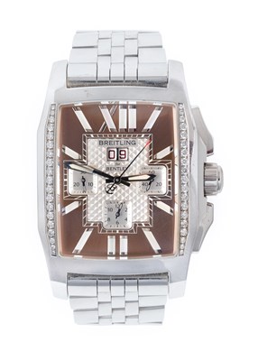 Lot 2161 - Breitling: A Stainless Steel Automatic...