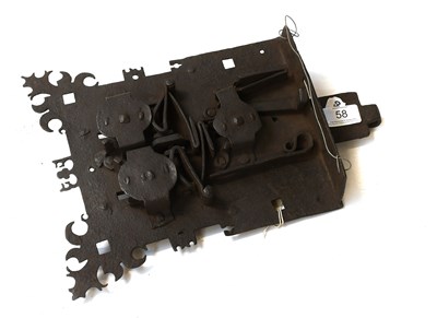 Lot 58 - A 16th Century Ornate Chest Lock with Hasp, no...