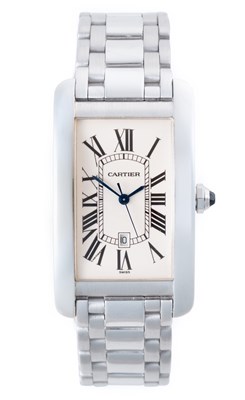 Lot 2190 - Cartier: A Good 18 Carat White Gold Automatic...