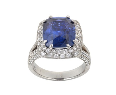 Lot 2100 - The Sword of Orion Sapphire and Diamond Ring...