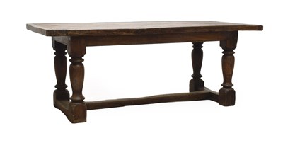 Lot 225 - A Joined Oak Refectory Table, early 18th...