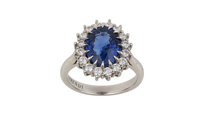 Lot 2126 - The Merveilleux Diana Sapphire and Diamond...