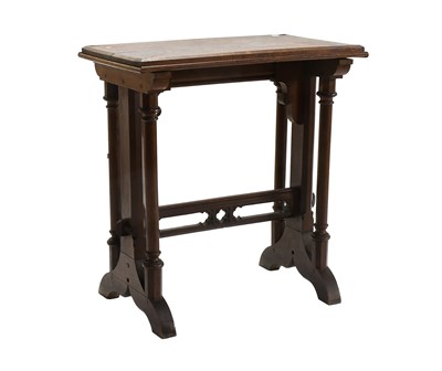 Lot 549 - A Victorian Gothic Revival Oak Side Table,...