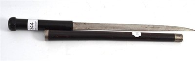 Lot 344 - Kenyan dagger in ebony case