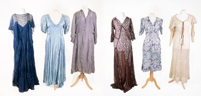 Lot 2187 - Circa 1930s Day and Evening Wear comprising a...