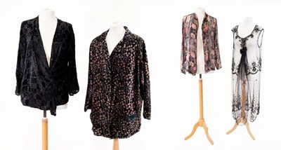 Lot 2188 - Circa 1920/30s Evening Costume comprising a...