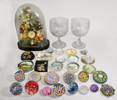Lot 170 - A Victorian Still Life Fruit Display Under...