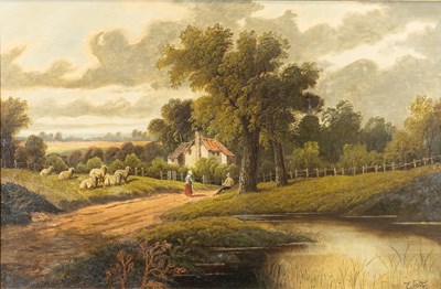 Lot 1205 - Etty Horton (Exh. 1892-1905) River landscape...