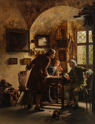 Lot 1031 - Johann Hamza (1850-1927) Austrian Interior...