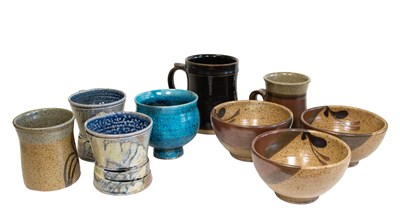 Lot 64 - Jane Hamlyn (b.1940): Two Salt Glazed Mugs,...