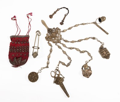 Lot 2241 - 19th Century Costume Accessories comprising a...