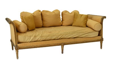 Lot 330 - A Gilt and Gesso Day Bed, late 19th century,...