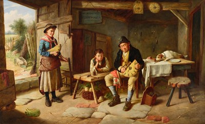 Lot 1035 - Charles Hunt (1829-1900) M Murphy Clock Maker...