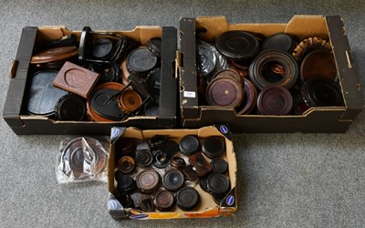 Lot 197 - Three Boxes of Various Chinese Carved Hardwood...