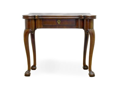 Lot 301 - A George III Mahogany Foldover Tea Table, 3rd...