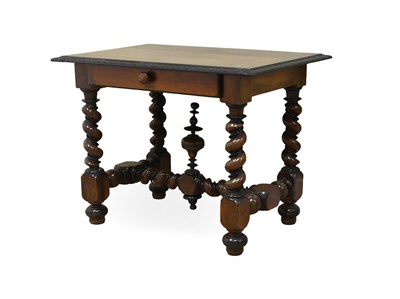 Lot 347 - A French Carved Walnut Side Table, late 17th...