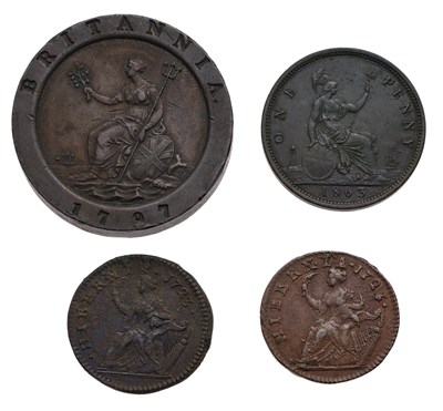 Lot 93 - Ireland, George I, Halfpenny 1723, William...