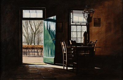 Lot 582 - Michael John Hunt (b.1941) "The Green Door"...