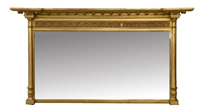 Lot 615 - A Regency-Style Gilt and Gesso Ebonised...