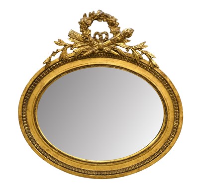 Lot 638 - A George III-Style Giltwood Mirror, late 19th...