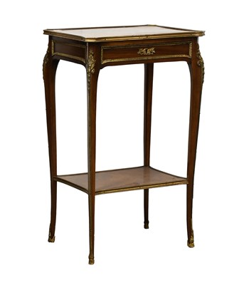 Lot 671 - A French Mahogany and Gilt-Metal-Mounted Side...