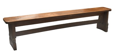 Lot 538 - A Victorian Oak Hall Bench, late 19th century,...