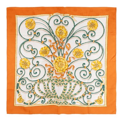Lot 1000 - Hermès Silk Scarf, Jouvence Designed by Leila...