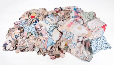 Lot 2119 - Circa 1800s Unfinished Patchwork Remnants,...