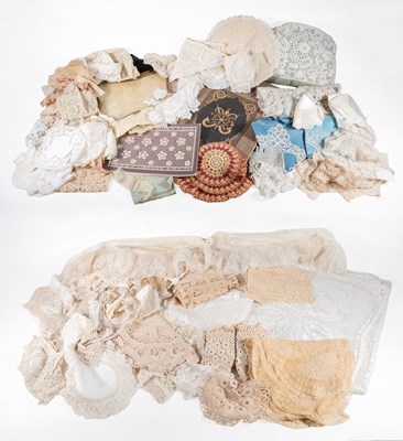 Lot 2117 - Assorted Lace and Crochet Work, comprising an...